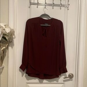 Gibson Women's Burgundy Blouse